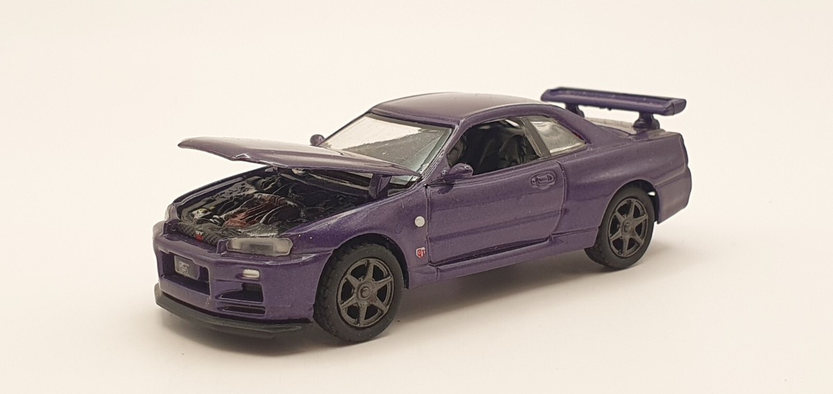 1/64 Targa Taccar Engine NISSAN SKYLINE GT-R R34 MIDNIGHT PURPLE