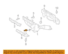 FORD OEM 11-22 EcoSport Structural Components Rails-Outer Rail Bolt W500433S442