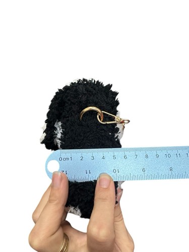 Plüsch Flauschige Garn Tasche Handtasche Damen Mädchen Selbstgemacht - Bild 8 von 8