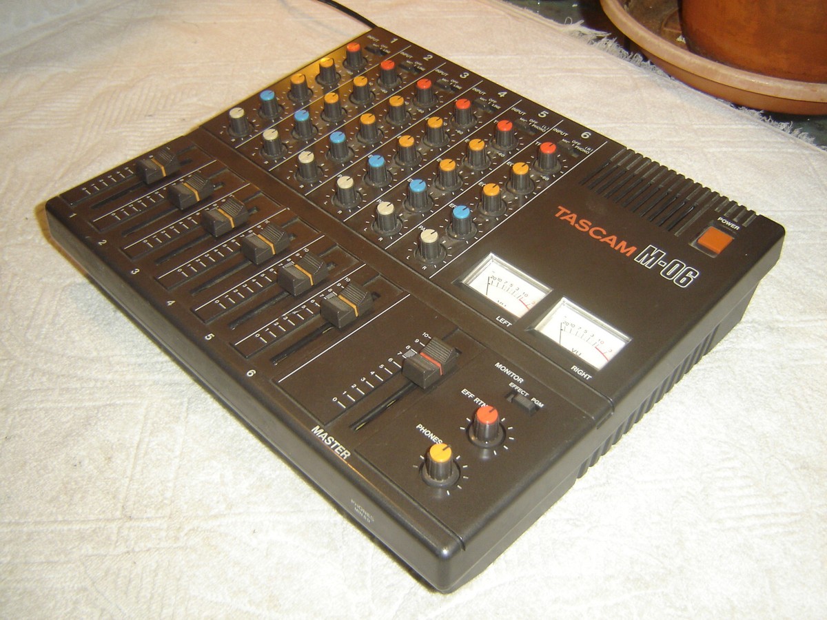 TASCAM M-06 DJミキサー Tascam M-06 6 Channel Stereo Analog Mixer Vintage | eBay