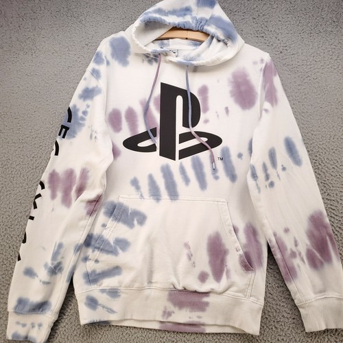 Playstation Tie Dye Hoodie Adult Small 