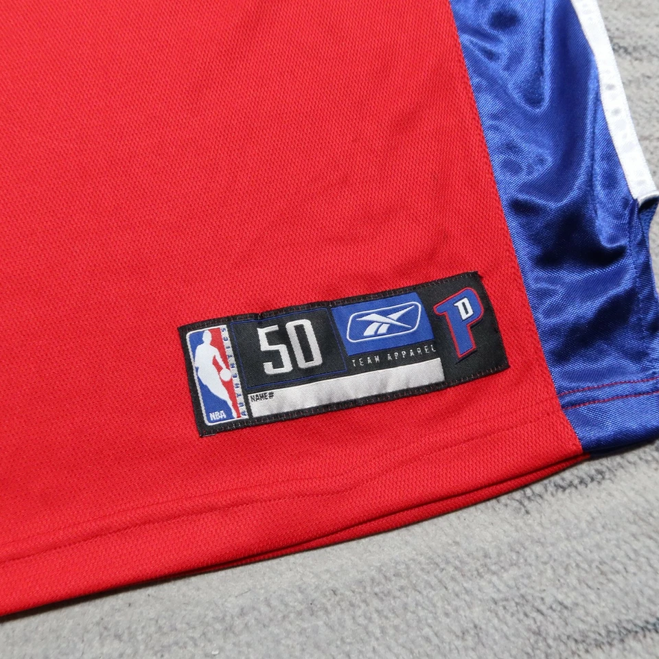 Camiseta deportiva de baloncesto vintage de los Detroit Pistons Ben Wallace auténtica cosida Foto 2 de 4