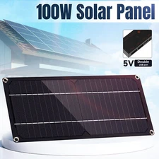Battery Trickle Solar Charger Vjejuaxwuu with 100W Maintainer Car Panel Flexible