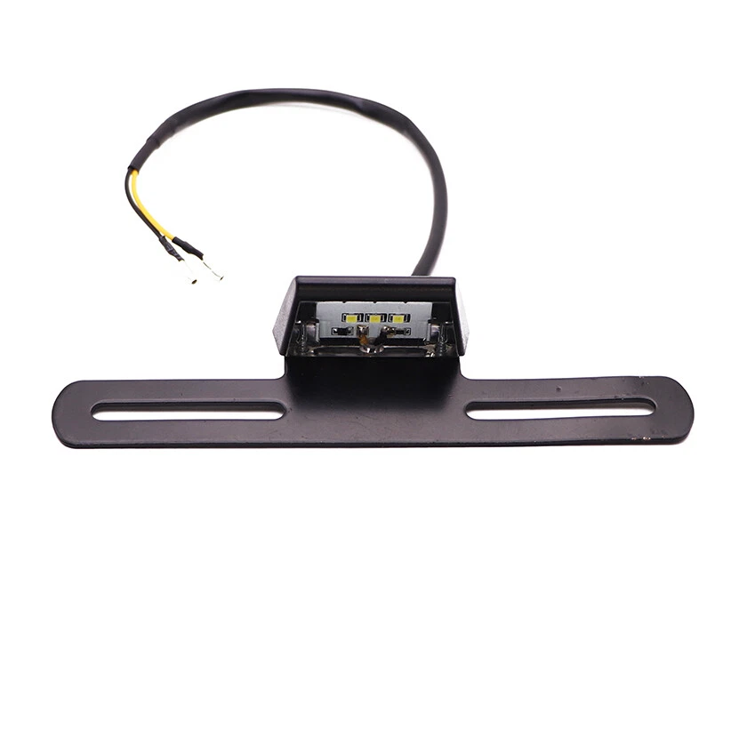 Soporte de montaje de matrícula LED con luz trasera de freno para Café Racer Foto 3 de 4