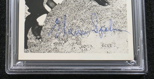 WARREN SPAHN Signed Real Photo Postcard-HALL OF FAME-MILWAUKEE BRAVES-PSA - Picture 2 of 5