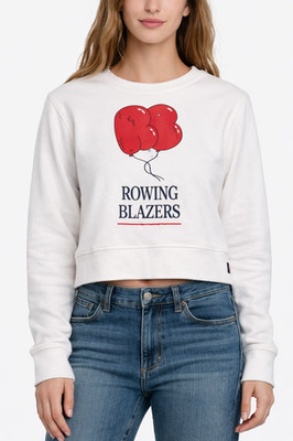 Rowing Blazers Balloon Logo Cropped Sweatshirt White Women s XL