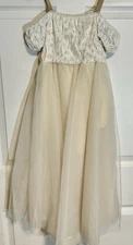 Revolution Dancewear Costume Dress Size XLC Ivory
