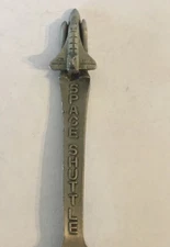 Space Shuttle Kennedy Space Center Pewter Vintage Souvenir Spoon Collectible