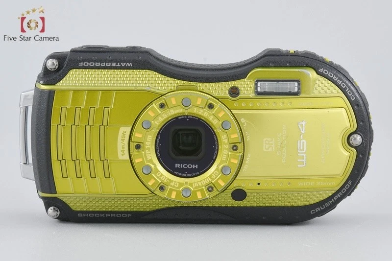 "Count 918" Ricoh Pentax WG-4 Lime Yellow 16.0 MP Waterproof Action Camera - Image 4 of 4