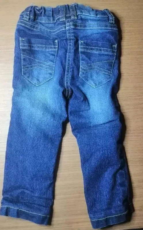 Blaue Jeans - gefüttert - Gr. 74/80 - impidimpi Girls - Bild 3 von 3