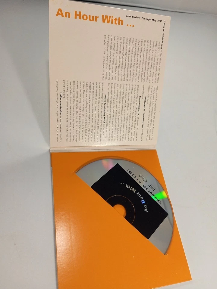 Clusone 3 - An Hour With... CD 2000 Promo Jazz Free Improvisation Foto 4 de 4