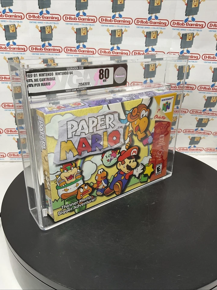Paper Mario Nintendo N64 1st Print Super SNES New Sealed VGA WATA CGC NES PSA - Image 4 of 4