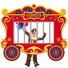 Circus Party Decorations Carnival Cage Shaped Photo Backdrop Circus Photo Booth