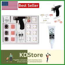 Ear Piercing Kit with Studs, Tools, Adapters, Safety  Guidance