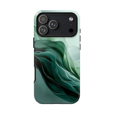 Phone Ink - iPhone | Galaxy | Pixel Case - Green Gradient Waves Tranquil Mint