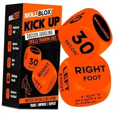 Soccer Kick Up Training Dice (2 pcs) - Soccer Gifts Soccer Kick Up Skill Dice