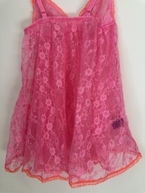 Agent Provocateur Pink Red Slip Set thong panty and babydoll dress XS/S