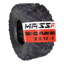 MASSFX Grinder 22x10-9 Rear Tire for ATV, UTV, & SxS on Soft/Hard Pack Ground