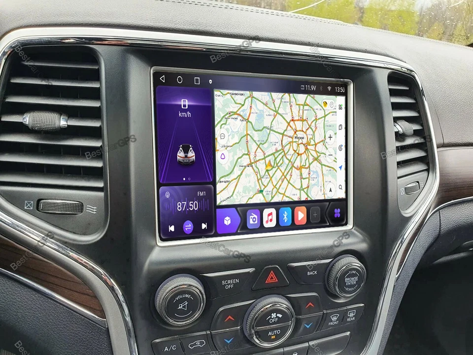 8.4" For Jeep Grand Cherokee 2014-2021 Carplay Android 14 Car Stereo Radio GPS Foto 4 de 4