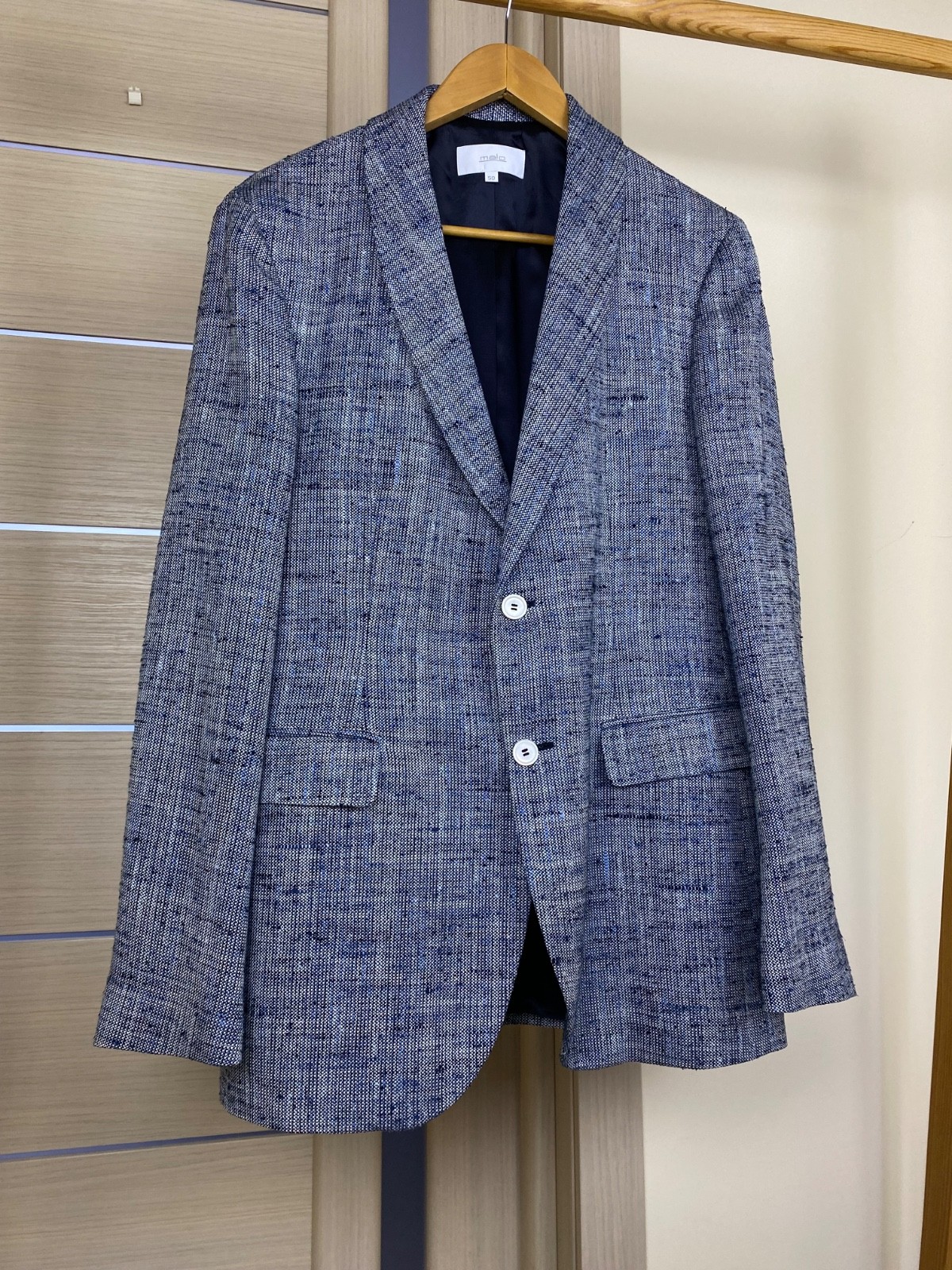 Rare Malo mens Silk and linen blazer jacket size 50 image 3