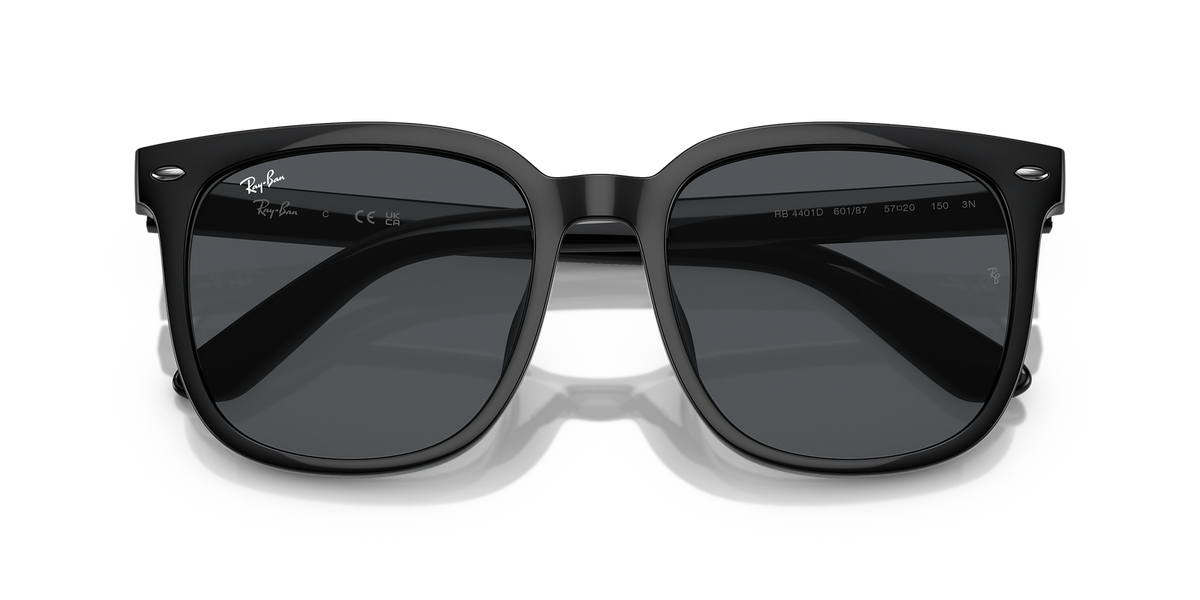 Ray-Ban RB4401D Polished Black/Dark Grey 57 mm Sunglasses RB4401D