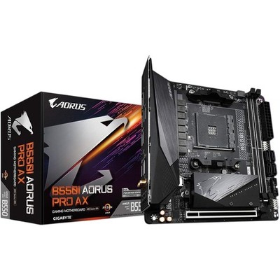 Gigabyte B550I AORUS PRO AX Mainboard schwarz, RGB Fusion, AMD B550, Mini-ITX