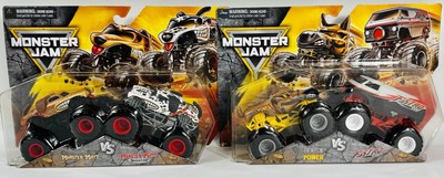 Monster Jam 4 pack Monster Mutt vs Dalmatian Horse Power vs Fastro Series 32 NEW