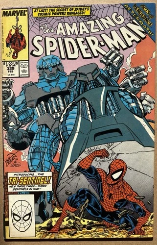 Amazing Spider-Man #329, VF+, Erik Larsen art, Copper Age, 1990