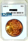 1899-O Better Date  Gem BU ++++  Morgan Dollar  Superb Rainbow Color Toned PQ