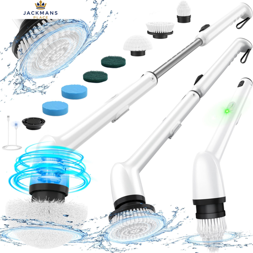 LyriFine Electric Cleaning Brush, Upgraded Full-Body IPX7 Waterproof Black