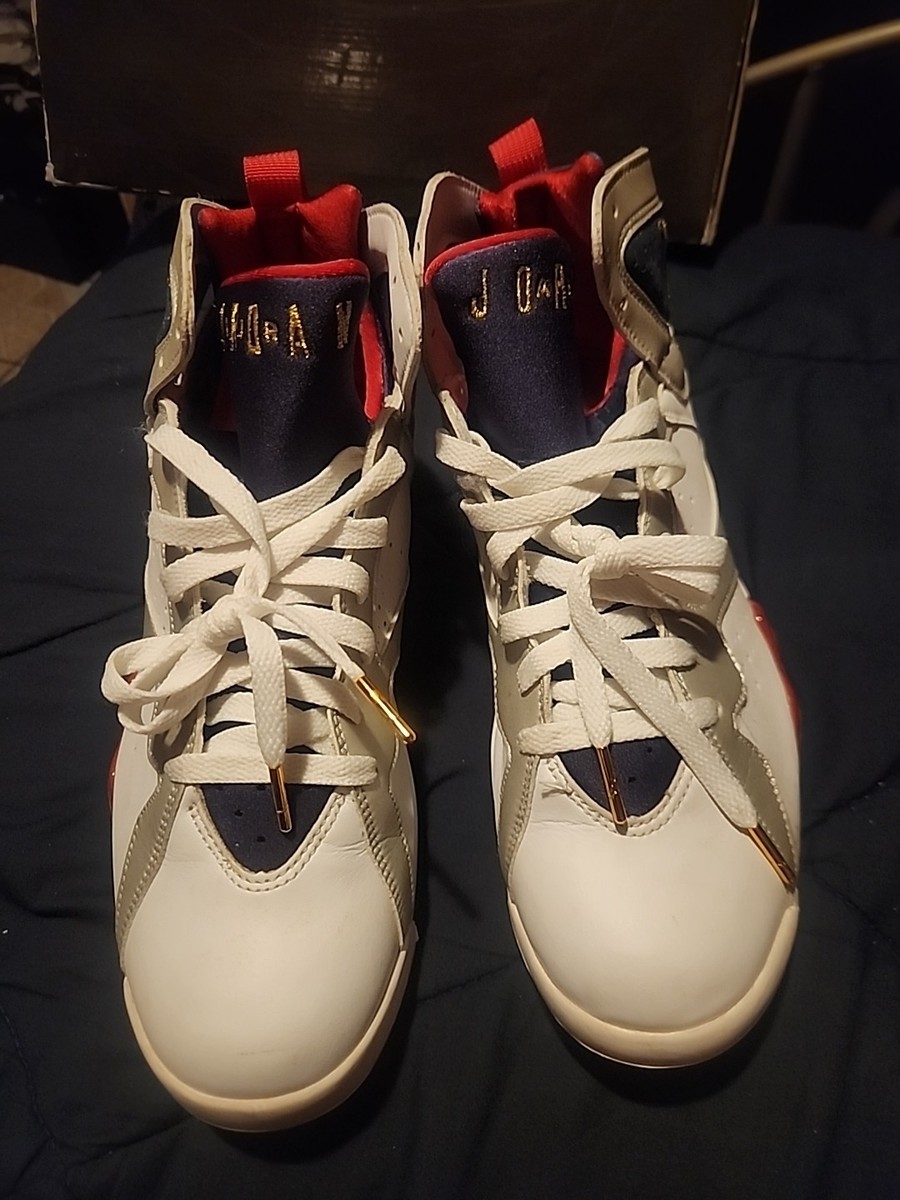 Nike Air Jordan 7 Retro - sz 10 - 304775 171 'Olympic' 2004 RARE