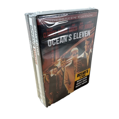 NEW Oceans Trilogy Oceans Eleven 11 Oceans Twelve 12 Oceans Thirteen 13 DVD Set