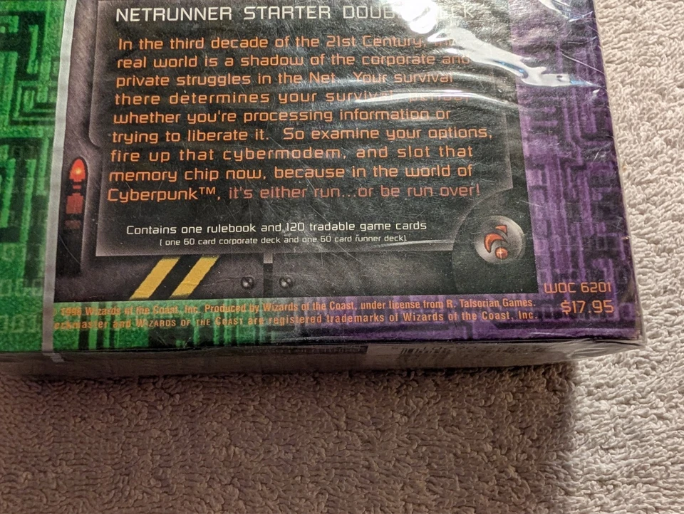 Sealed WOTC 1996 Net Runner Starter Double Deck Deckmaster WOC 6201 - Image 3 of 3
