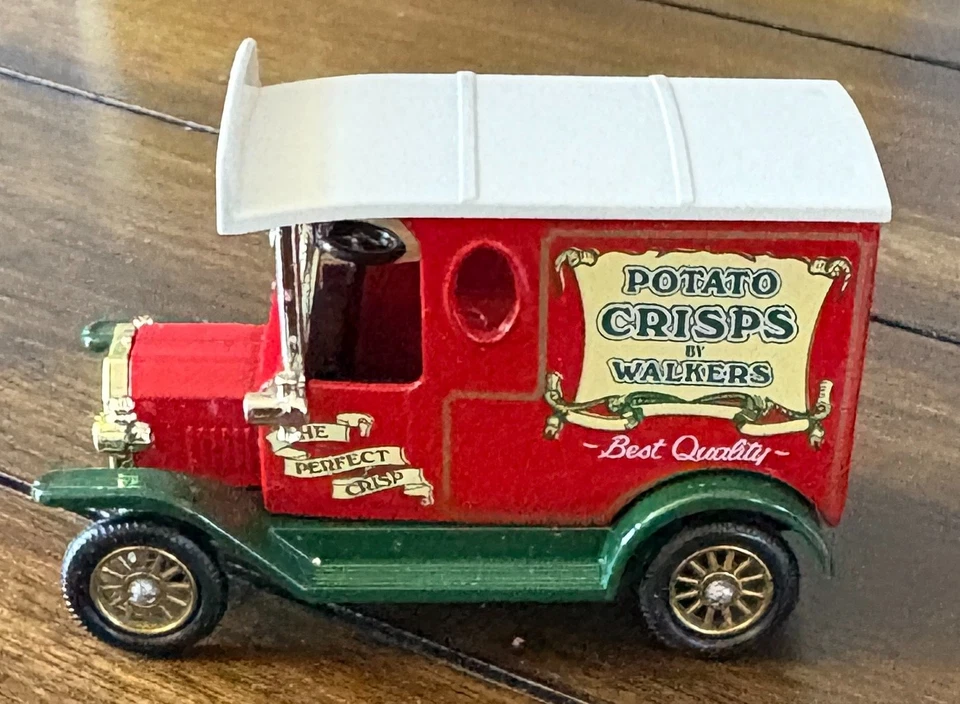 Lledo Walkers Винтажные Модели Картофельные Чипсы Фургон Игрушечный Автомобиль Стиль Красный Сделано в Англии - Изображение 3 из 4