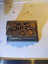 Antique Brass Double Ink Well Or Stamp Box