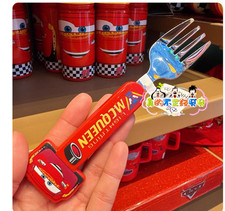 Authentic Hongkong Disney 2026 Cars Lightning McQueen Fork