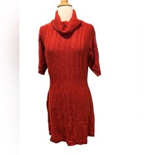 Derek Heart Red Cable Knit Plus Size Sweater Dress-size 2X