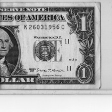 $1 BIRTHDAY NOTE "26031956"; MARCH 26, 1956