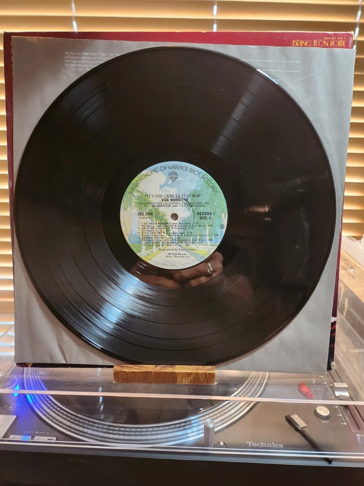 Van Morrison, Its Too Late To Stop Now, 1974 1st Warner BrosDbl. Live Lp., VG+ Foto 4 de 4