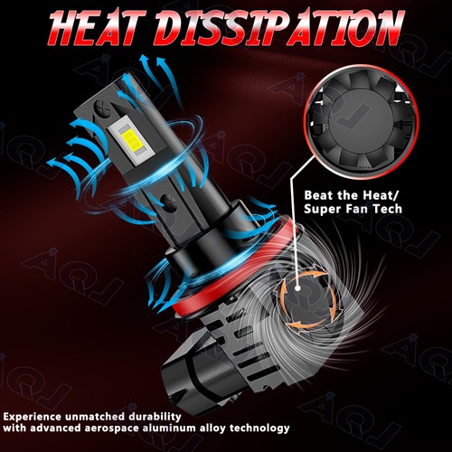 For Chevrolet Impala 2006-2013 LED Headlight High Low Beam Bulbs Combo Kit 4x - Picture 2 of 11