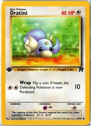 Dratini 53/82 Team Rocket 1st Edition Common