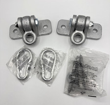 Swing Set Hangers - 2 Heavy Duty Brackets with Locking Snap Hooks