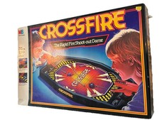 Vintage Crossfire Game 1987, Original Box included, Game board w/ Guns only