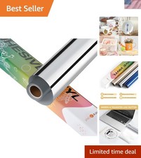 Multi-Application Chrome Silver Craft Vinyl - 12" x 6FT for Unique Projects