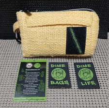 Dime Bags - 8  Yellow Padded Protective Smell Proof Pouch