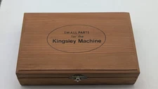 Kingsley Hot Stamp Foil Machine Empty  Wooden Box VINTAGE FOR DISPLAY OR USE