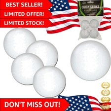 4 Heavy Duty 36 mm Foosballs for Ultimate Gameplay - Solid White Design