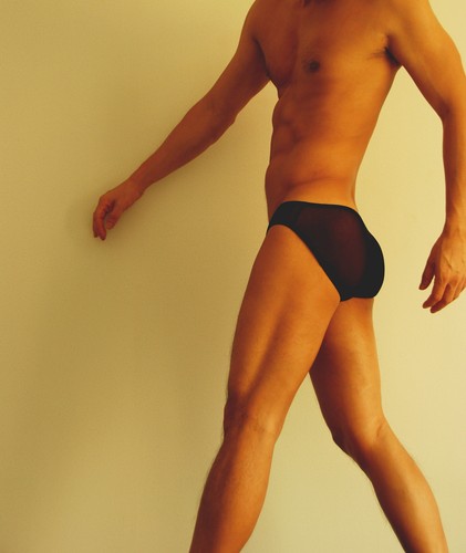 Slip Pocket Noir taille L transparent NEOFAN sheer sexy Ref 1105 - Imagen 2 de 4