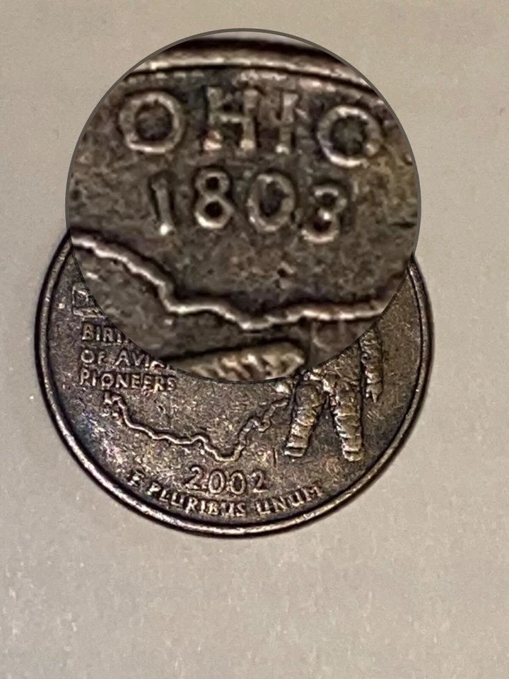 Ohio 2002 P Error Improperly Annealed BLACK BEAUTY with DDO & DDR Very Unique! - Image 2 of 4