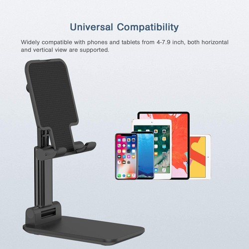 BoYata Cell Phone Stand Aluminum alloy Adjustable Desk Foldable phone holder - Picture 9 of 24